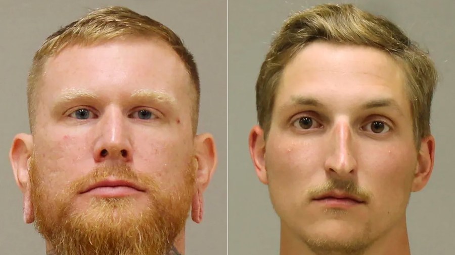 Brandon Caserta (left) and Daniel Harris (right) are seen in photos provided by the Kent County Sheriff.