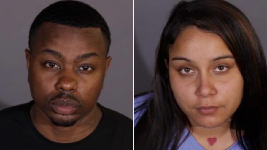 Ashton Dwight Carter and Teresa Whitaker are seen in photos released by the LAPD on May 20, 2022.