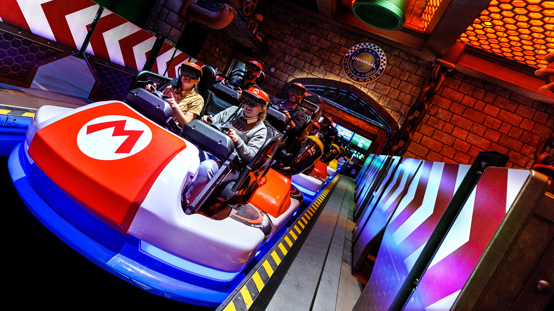 Universal Studios Hollywood shared this image of the new ride, “Mario Kart: Bowser’s Challenge,” opening in early 2023 at the theme park's Super Nintendo World.