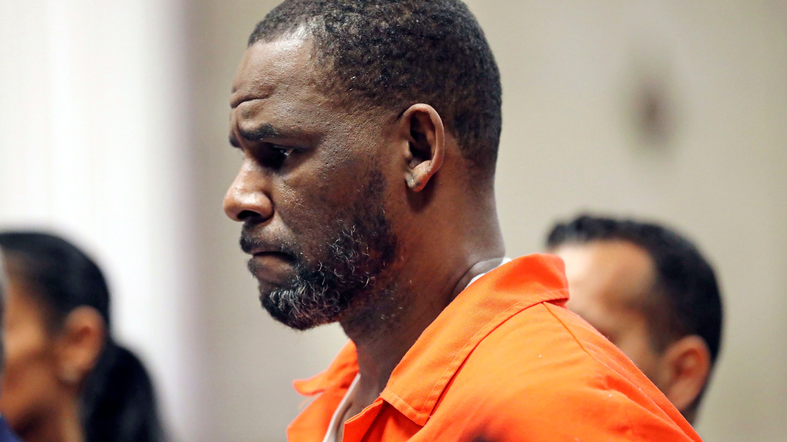 R. Kelly appears during a hearing at the Leighton Criminal Courthouse in Chicago, Sept. 17, 2019. R&B legend R. Kelly is entering another phase of his well-publicized downward spiral with a sentencing in a New York City courtroom Wednesday, June 29, 2022, that could put him behind bars for a quarter century or more. (Antonio Perez/Chicago Tribune via AP, Pool, File)