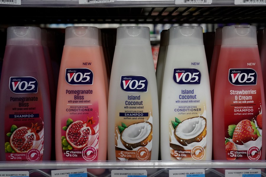 Plastic bottles of shampoo are displayed at Compton's Market in Sacramento, Calif., Friday, June 17, 2022. California lawmakers approved a measure, on Thursday, June 30, 2022, requiring companies selling plastics used for single-use products like eating utensils, food containers and shampoo bottles to cut down their use of the polluting product by 25% if they want to continue selling in California starting the next decade. (AP Photo/Rich Pedroncelli, File)