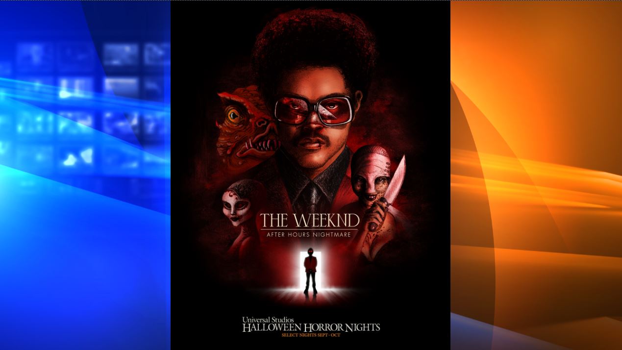 The Weeknd After Hours Nightmare house at Universal Studios Hollywood