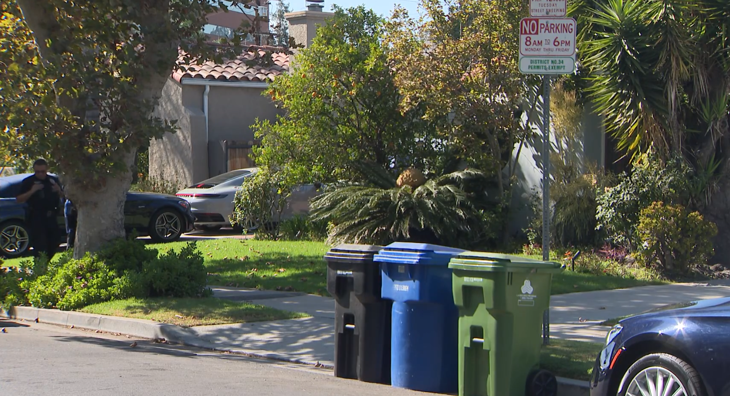 A 71-year-old woman was pistol-whipped and robbed inside her home Beverly Grove on Aug. 17, 2022. (KTLA)