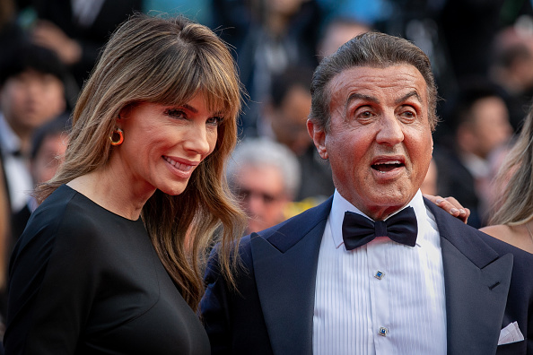 Jennifer Flavin and Sylvester Stallone attend the closing ceremony screening of "The Specials" during the 72nd annual Cannes Film Festival on May 25, 2019 in Cannes, France. (Marc Piasecki/FilmMagic)