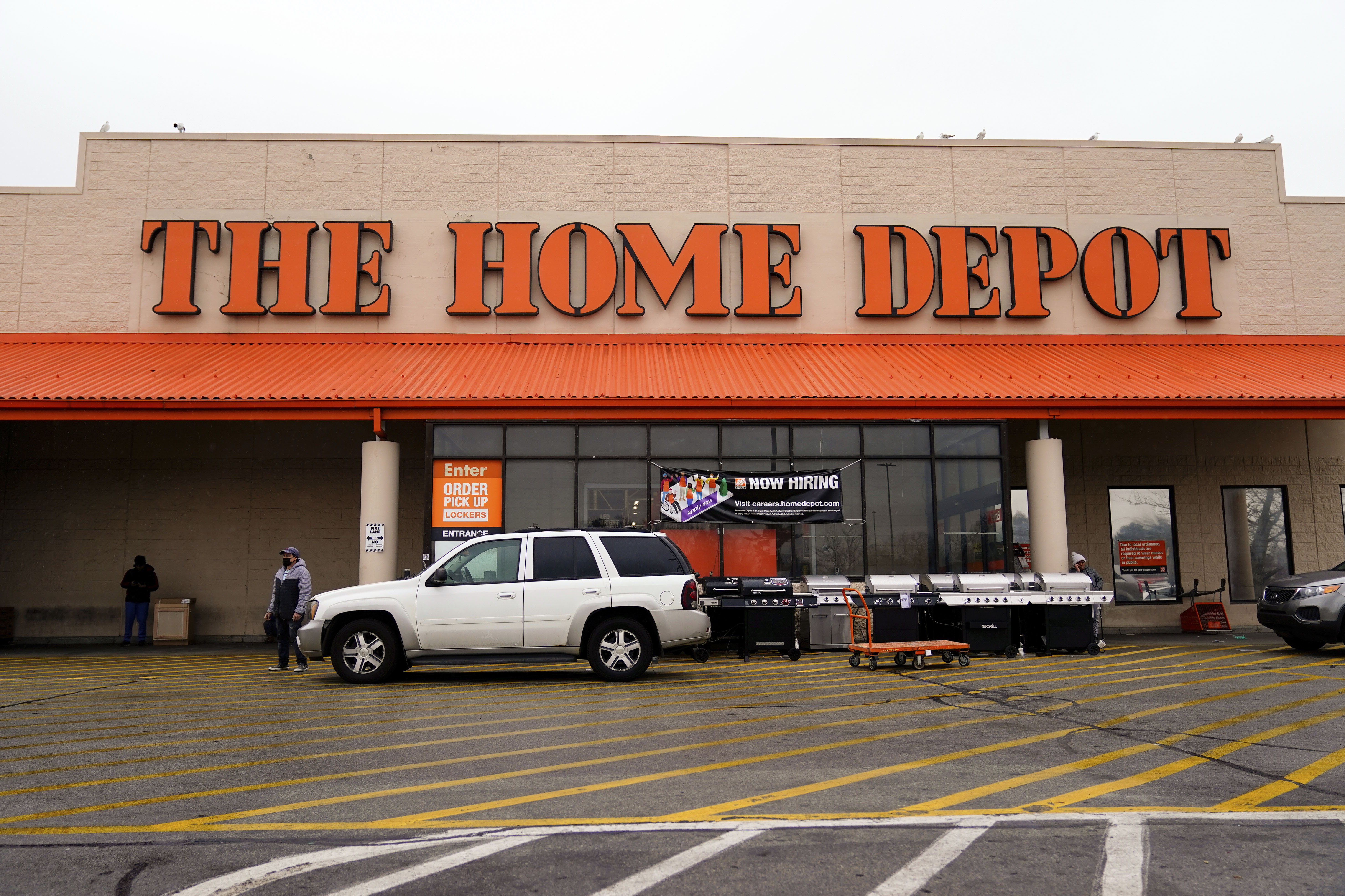 A Home Depot improvement store is seen on Feb. 22, 2022. (AP Photo/Matt Rourke, file)