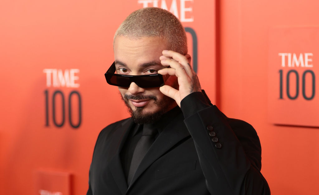 J Balvin attends the 2022 TIME100 Gala on June 08, 2022 in New York City. (Photo by Dimitrios Kambouris/Getty Images for TIME)