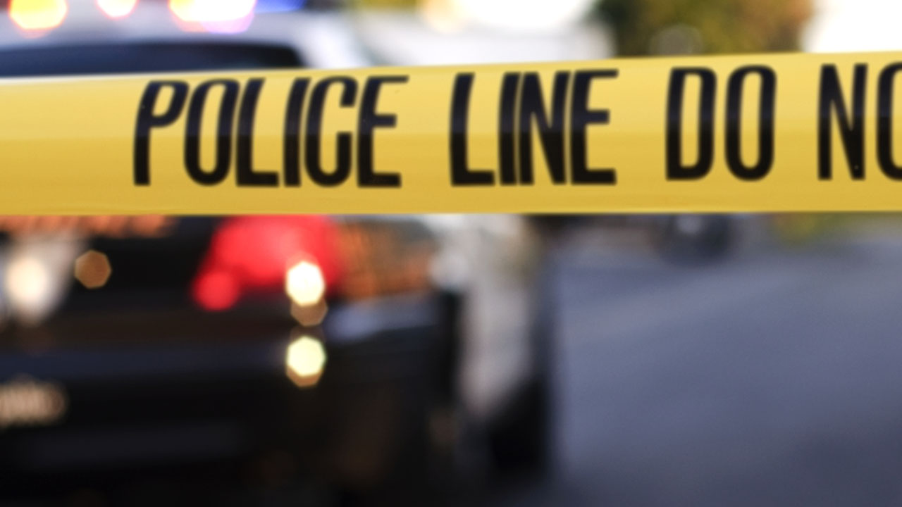 A close-up of police crime scene tape. (Getty Images)