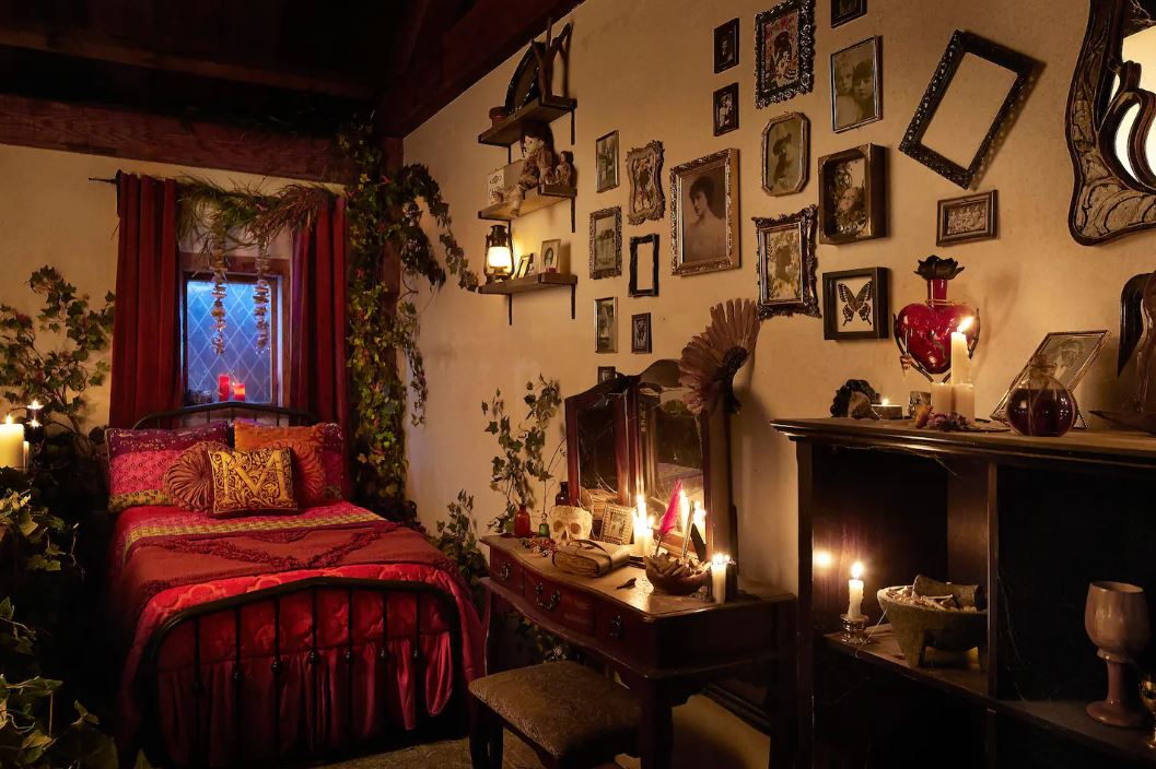 Airbnb is offering a spooky stay in a recreation of the Sanderson Sisters' cottage from Hocus Pocus. (Airbnb)