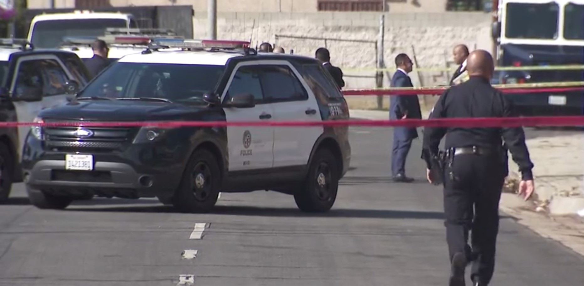 LAPD officers fatally shot a man on Sept. 17, 2022. (KTLA)