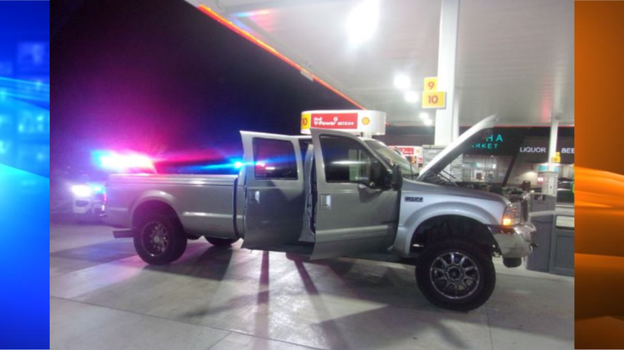 Two men were caught allegedly stealing hundreds of gallons in gasoline in San Bernardino County on Sept. 21, 2022.