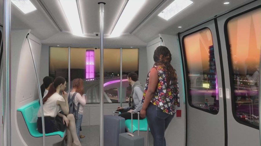 Delays are expected as work begins on a pedestrian bridge running over traffic lanes and connecting travelers to the Tom Bradley International Terminal. (Los Angeles World Airports)