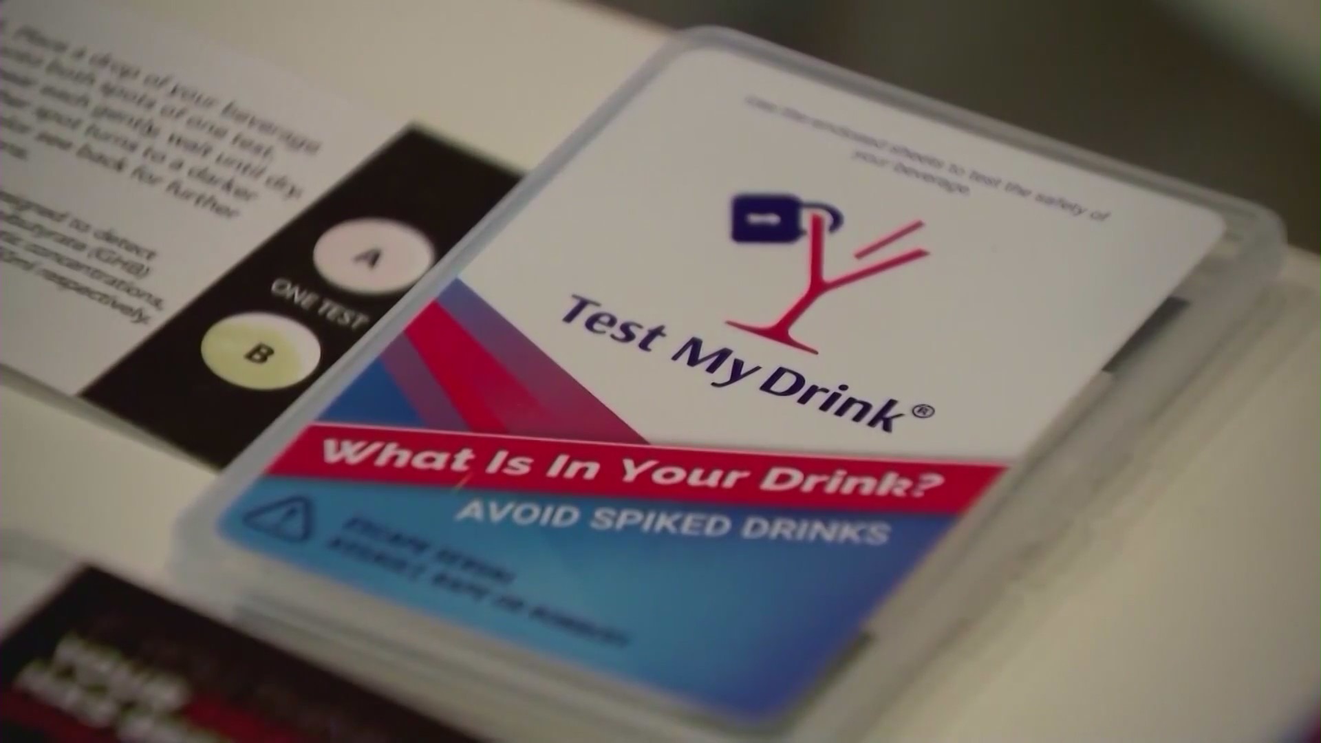 A drink testing kit is shown on Oct. 14, 2022. (KTLA)