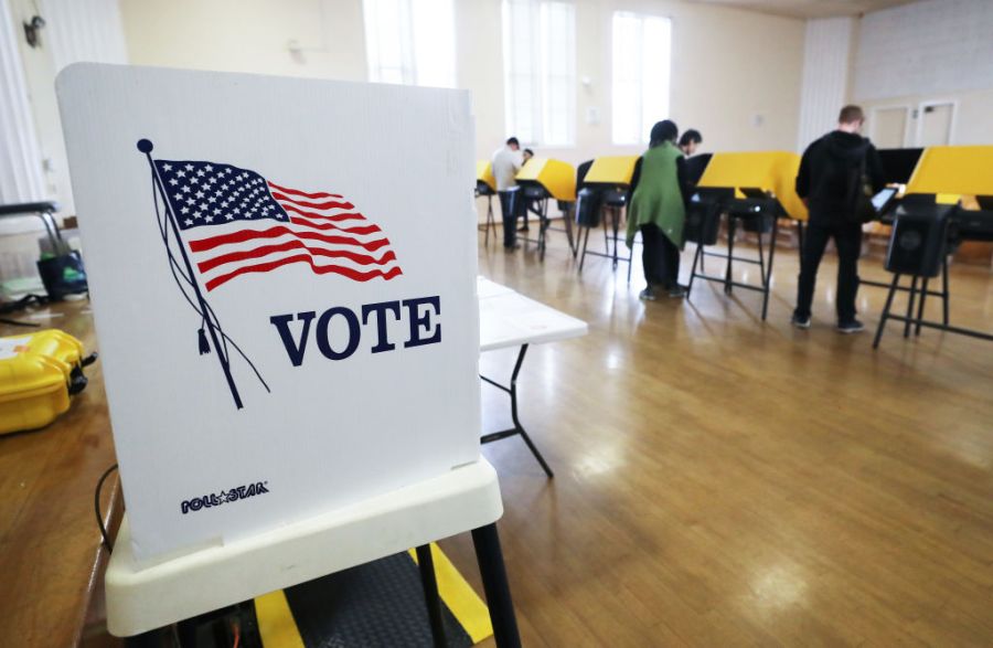 California voting booth