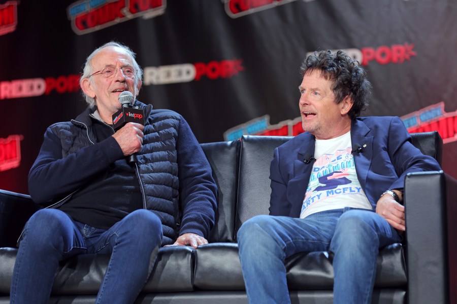 Christopher Lloyd and Michael J. Fox