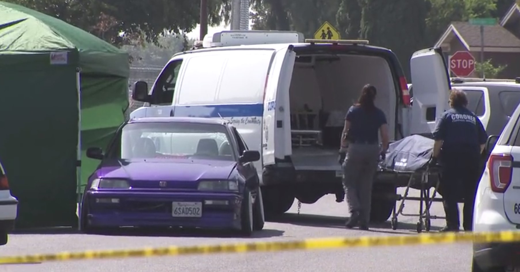 One man was killed and another wounded in an Oct. 8, 2022, shooting in Hawaiian Gardens. (KTLA)