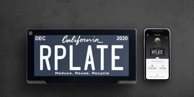 Digital license plate now available for Californians to purchase and install. (Reviver)