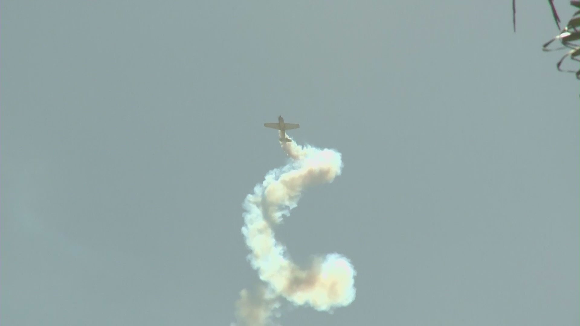 The Pacific Airshow, as shown on Sept. 30, 2022, features a variety of aerial stunts and performers. (KTLA)