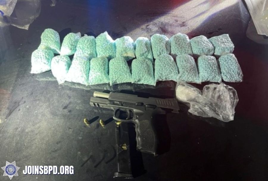 Deputies seized 20,000 fentanyl pills during a traffic stop in October 2022 in San Bernardino County and (San Bernardino County Sheriff's Department)