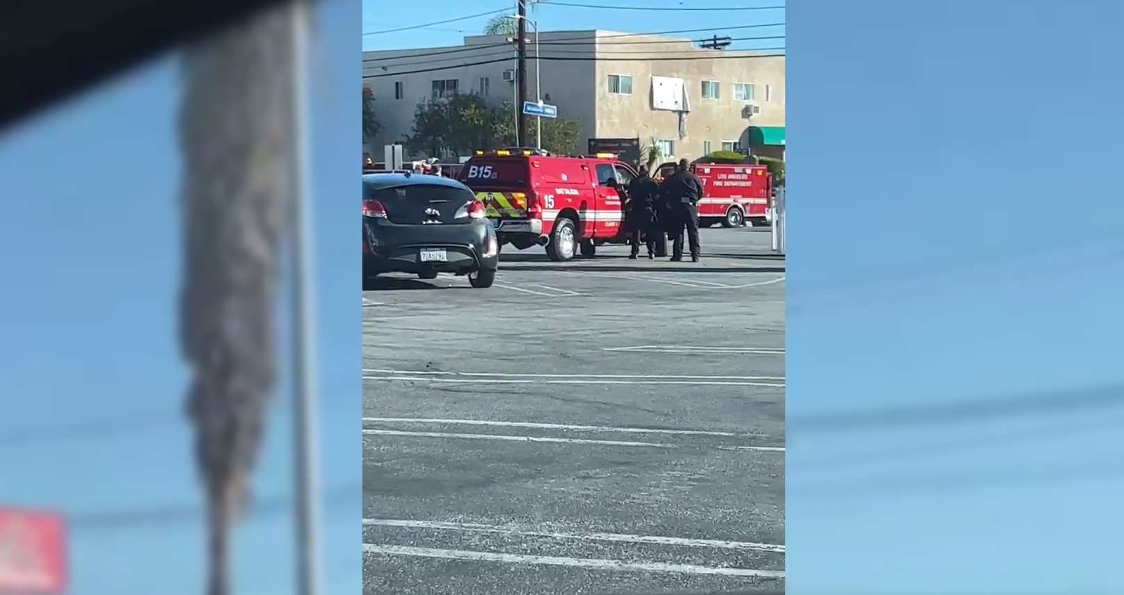 Footage shared to the Citizen app on Nov. 12, 2022, showed numerous LAFD units responding to a possible overdose in Granada Hills.