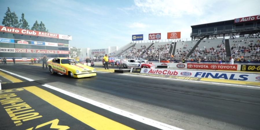 Drag racing at In-N-Out's anniversary festival..