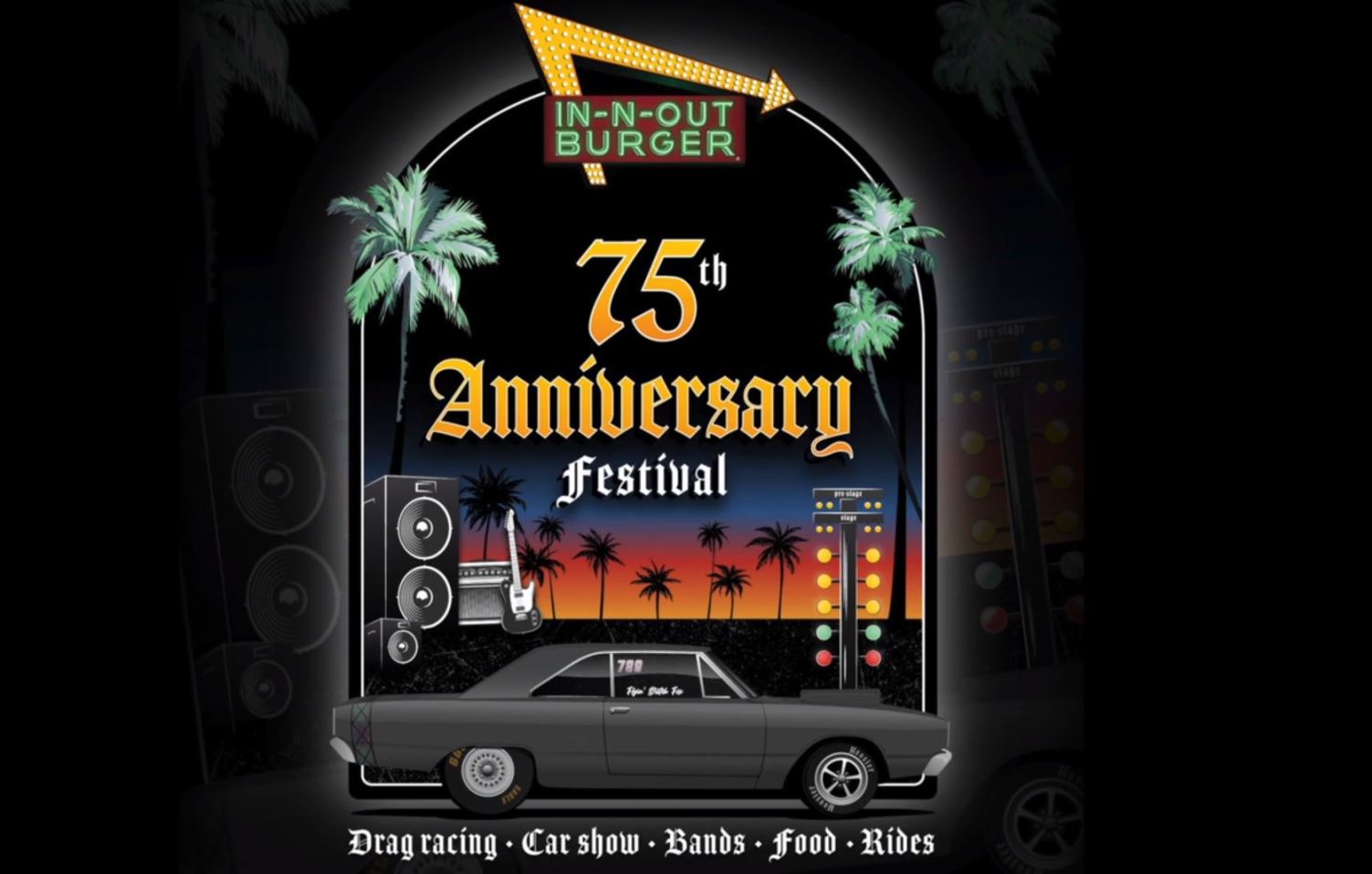 Poster for In-N-Out's 75th Anniversary celebration