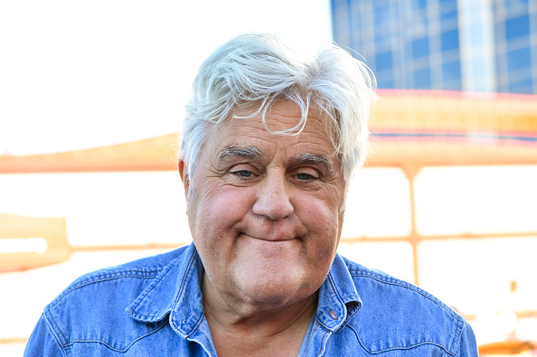 Jay Leno poses for portrait at BritWeek's Luxury Car Rally Co-Hosted By The Petersen Automotive Museum at Petersen Automotive Museum on Nov. 14, 2021 in Los Angeles. (Rodin Eckenroth/Getty Images)