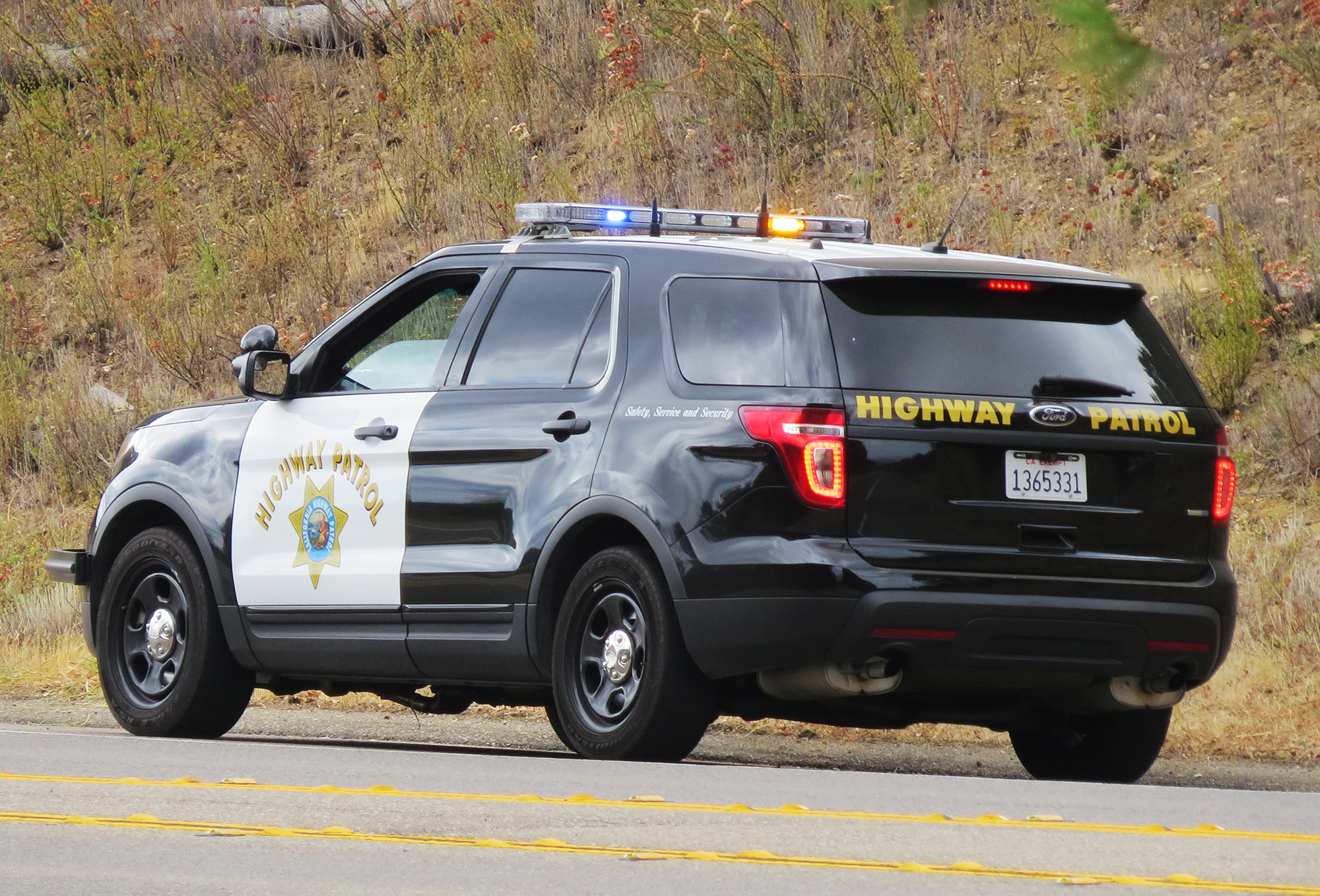 California Highway Patrol vehicle
