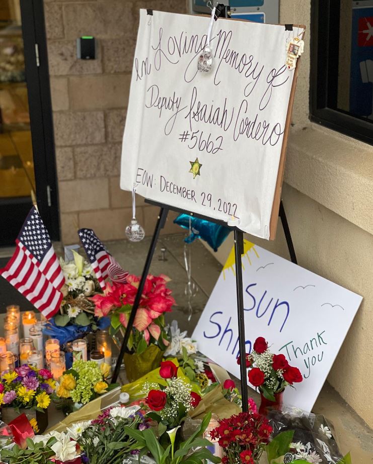 Memorial for Isaiah Cordero (Riverside County Sheriff's Department)