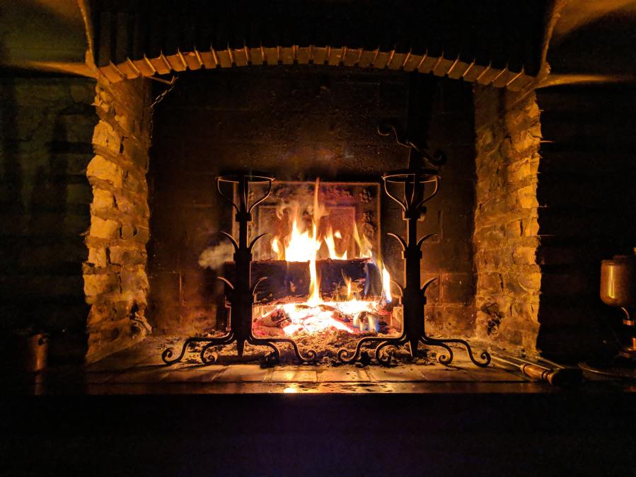 A wood-burning fireplace is shown in this undated file photo. (Stéphane Juban on Unsplash)