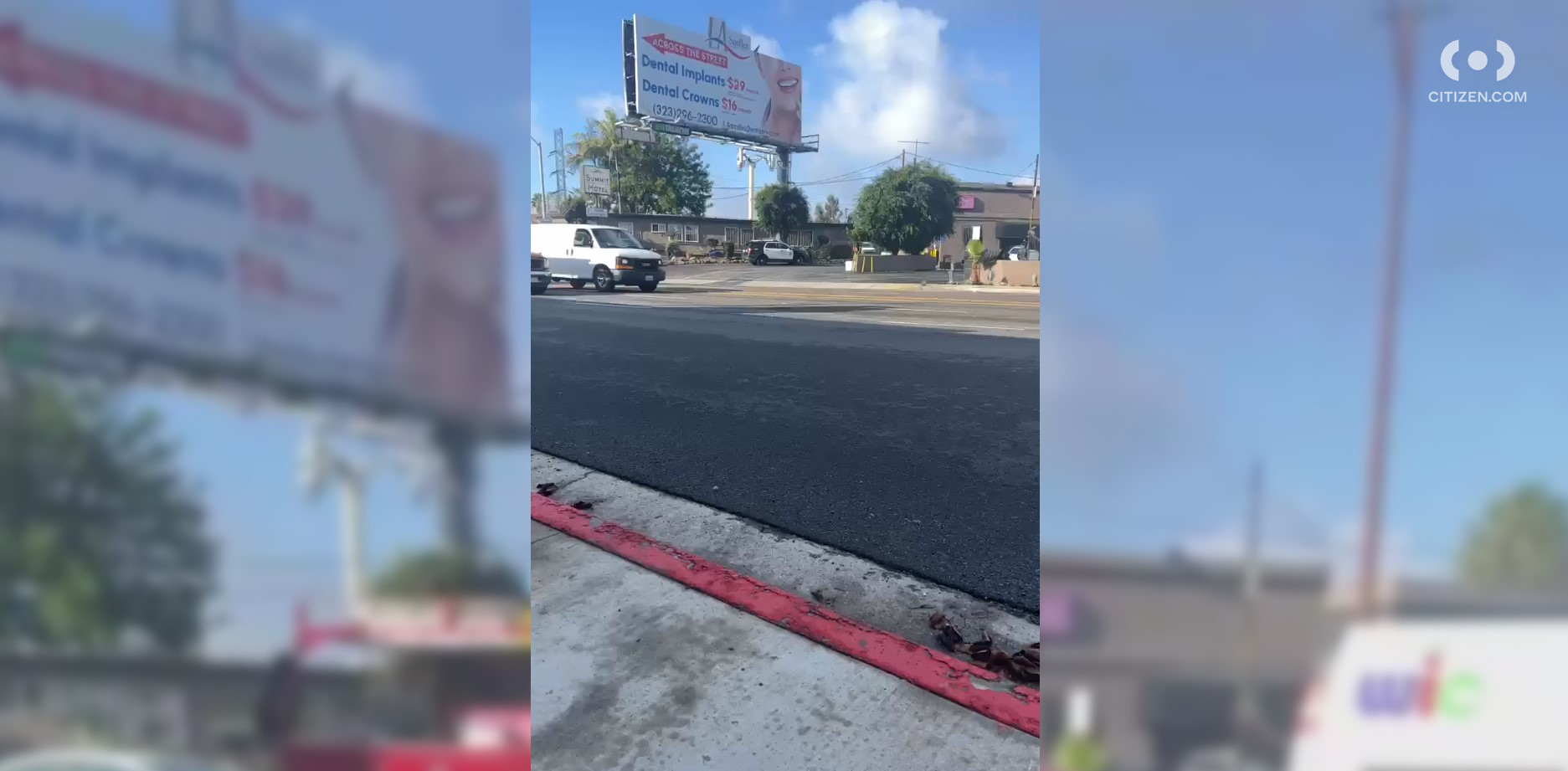 Footage shared to the Citizen app shows the scene of a double shooting on Dec. 28, 2022.