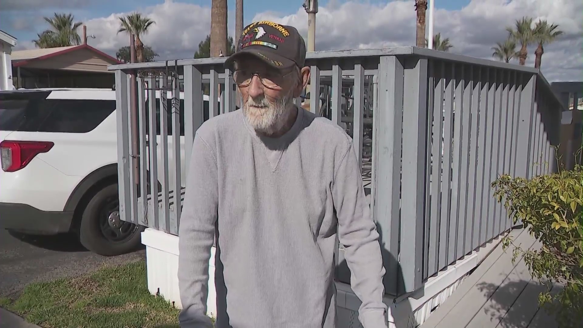 Dave Stotler outside of his home. (KTLA)