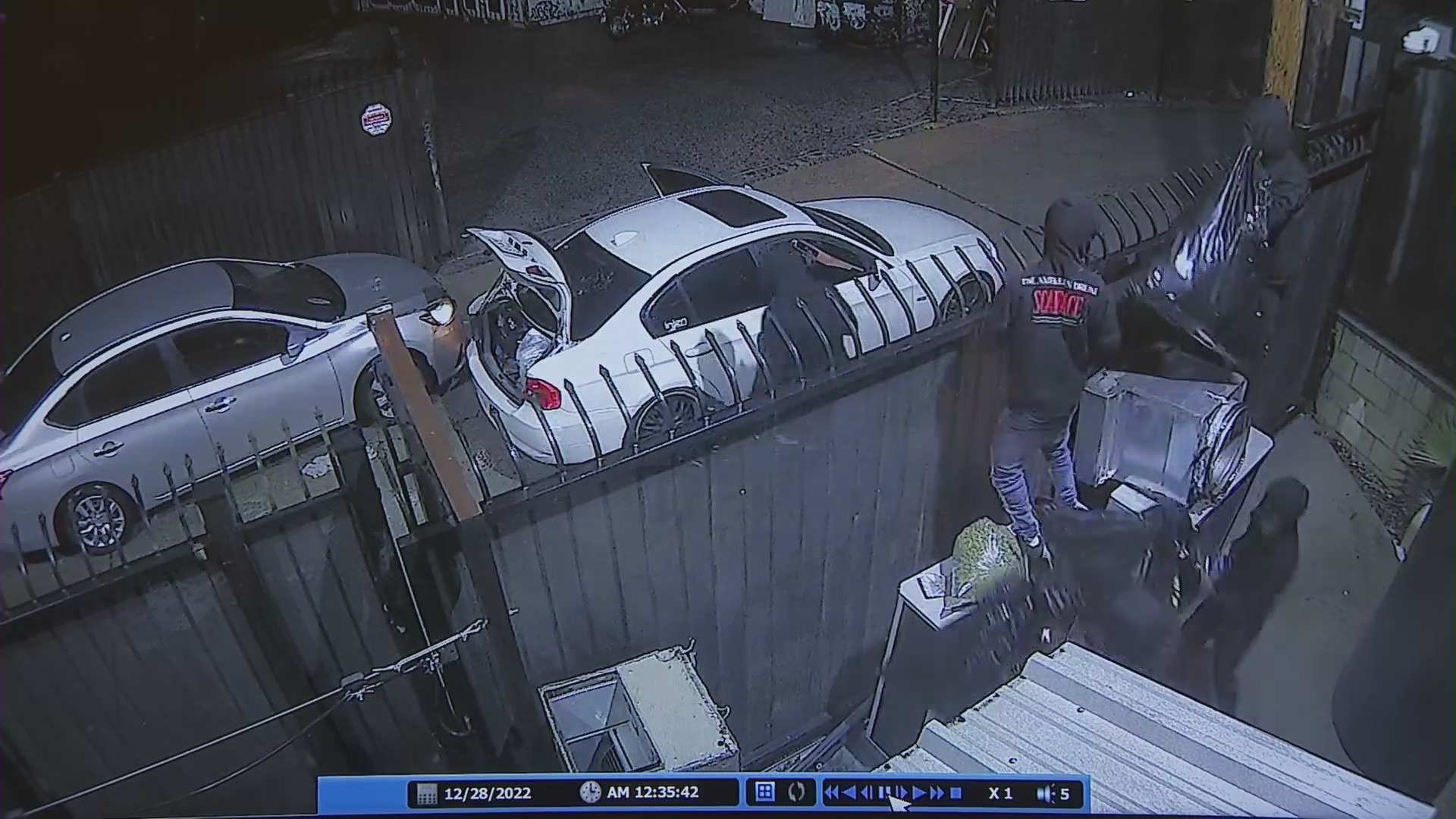 Security camera captured thieves who struck a Silver Lake dispensary on Dec. 28, 2022.