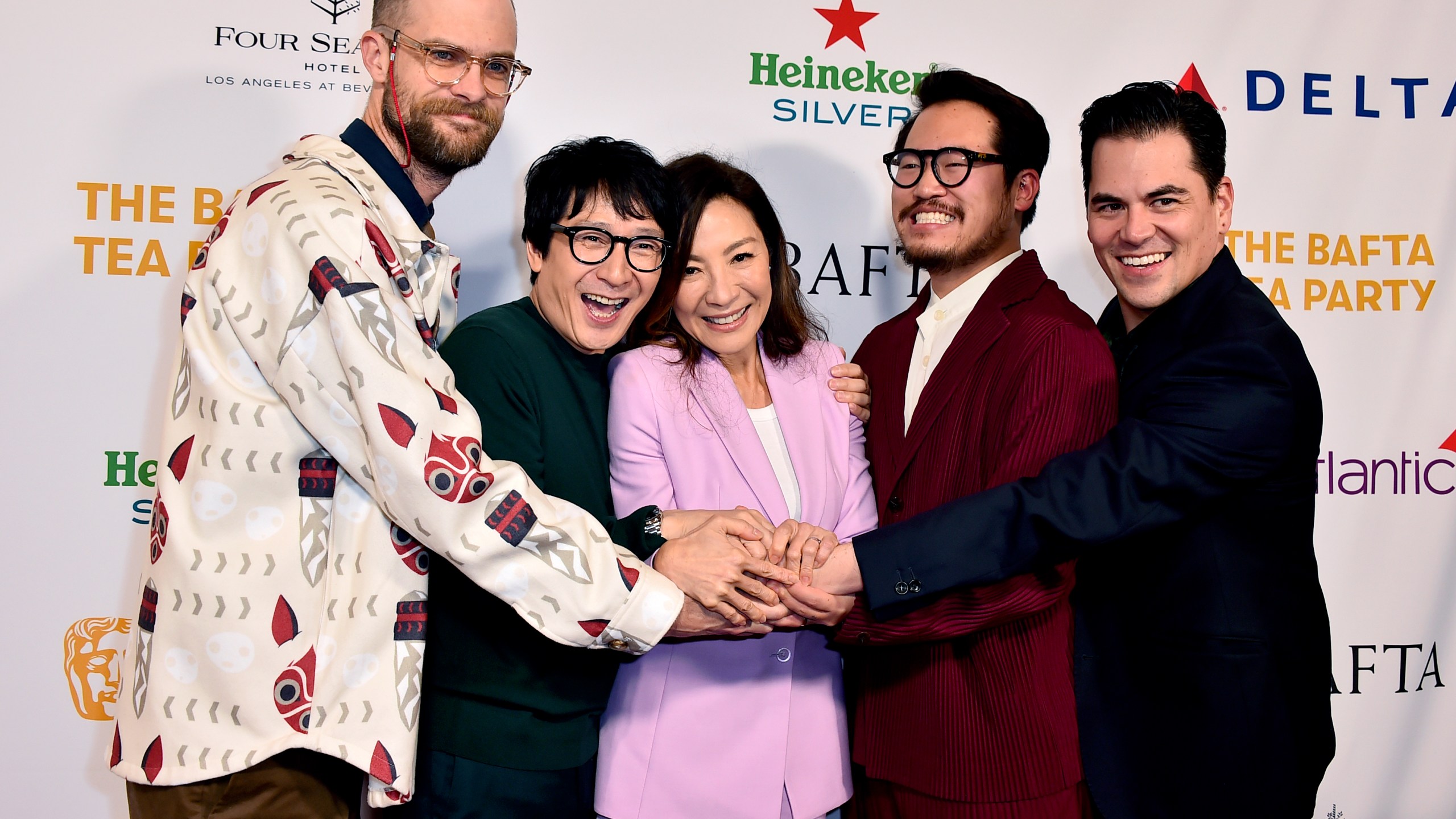 Daniel Scheinert, Ke Huy Quan, Michelle Yeoh, Daniel Kwan, Jonathan Wang