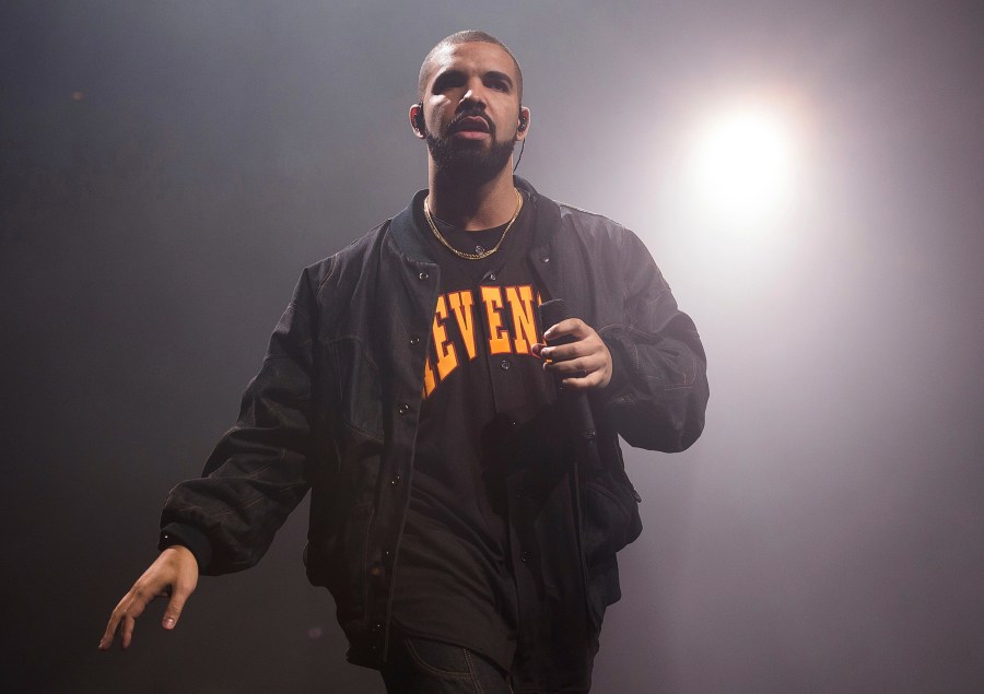 Drake performs during a concert as part of the Summer Sixteen Tour in New York, Aug. 5, 2016. (Charles Sykes/Invision/AP, File)