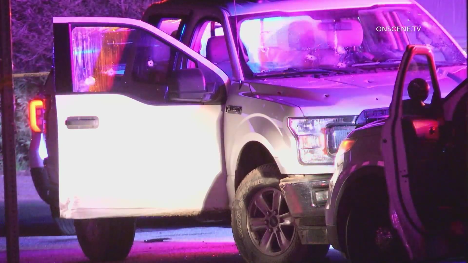 Police opened fire on a driver at the end of a pursuit in Beaumont on Jan. 14, 2023. (OnScene.TV)