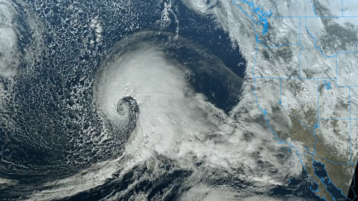 Bomb Cyclone off California