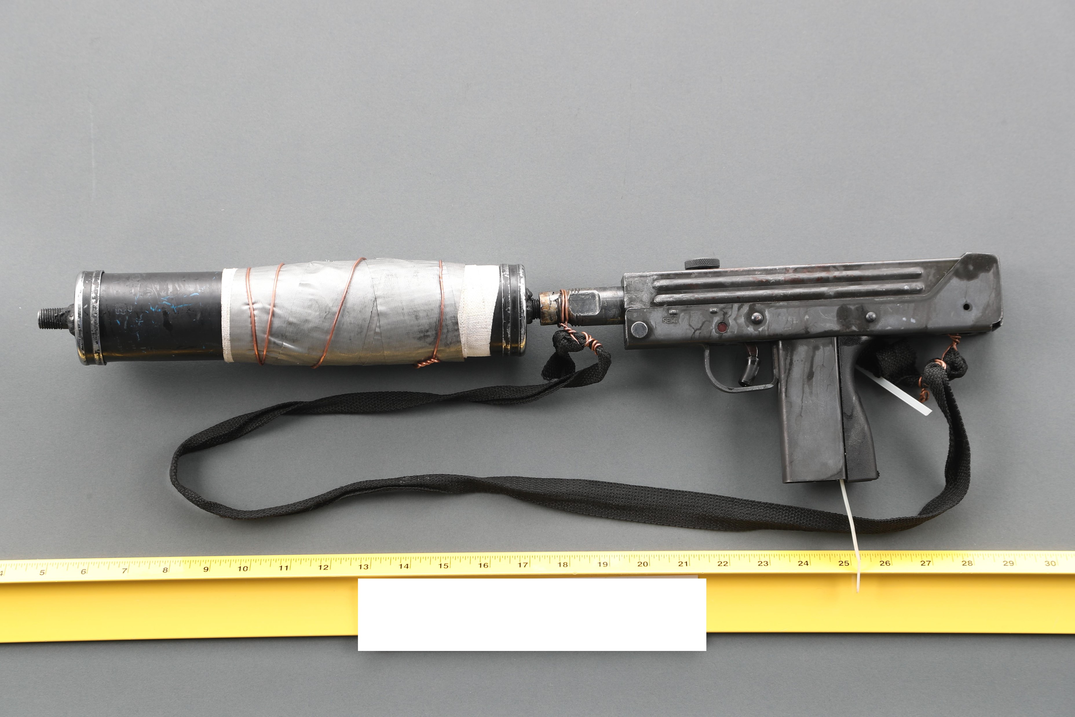 The Los Angeles County Sheriff's Department on Jan. 26, 2023, released photos of the guns used by the Monterey Park shooter.