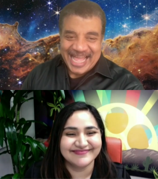 Neil deGrasse Tyson (top) Lili Rodriguez (bottom)