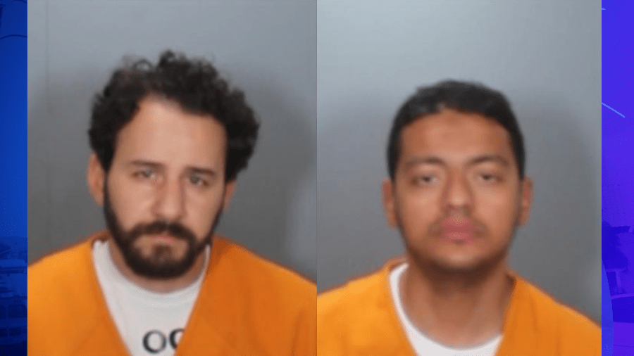 Photos of suspects Mustafa Mohamedat Mohamed and Amro Mahmoud Abdelfattah Shahin released by the O.C. Sheriff’s Department.