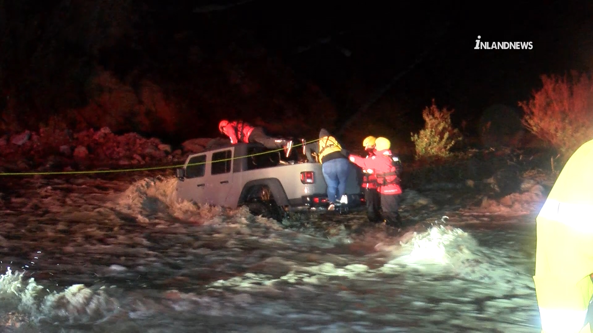 Family Rescued from Lytle Creek