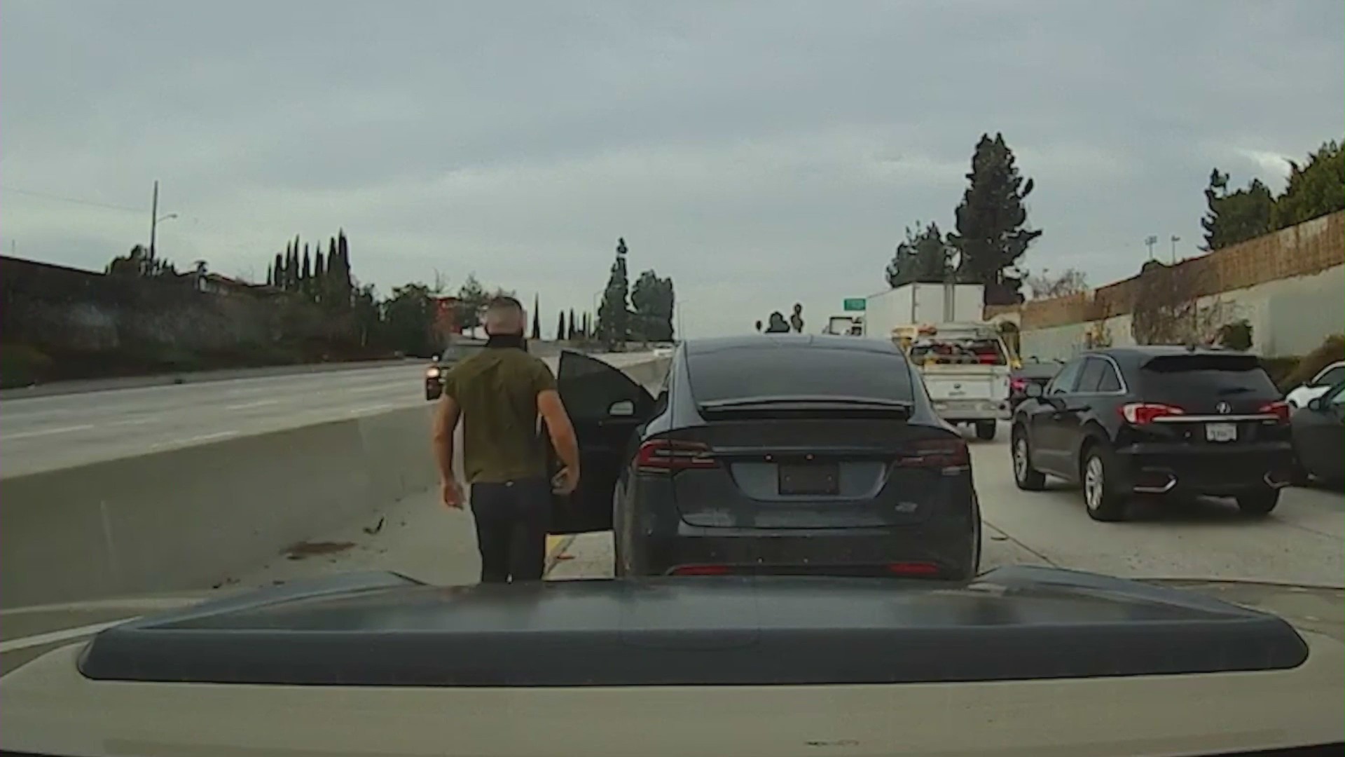 Tesla freeway attacks