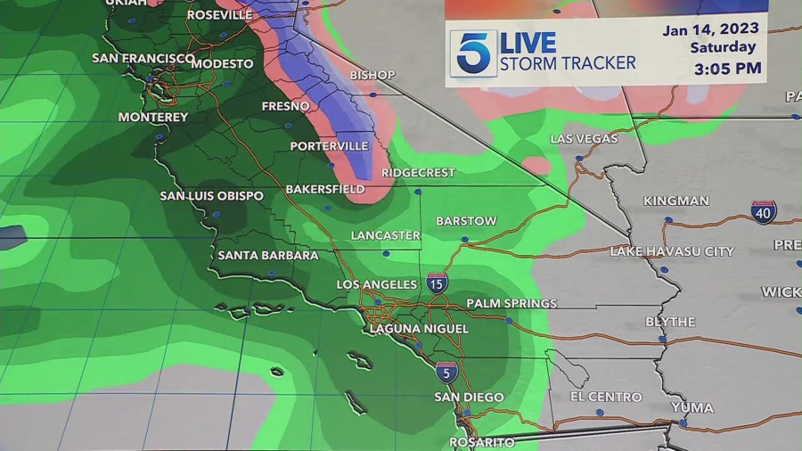 Storm Tracker for Saturday, Jan. 14, 2023