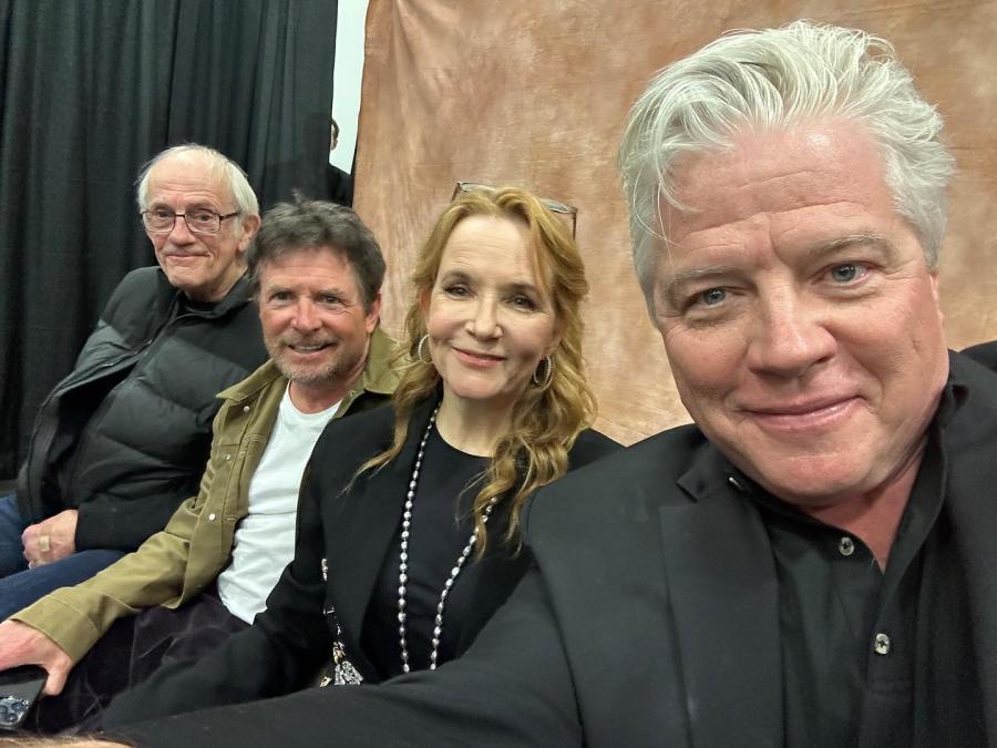 Christopher Lloyd, Michael J. Fox, Lea Thompson and Tom WIlson