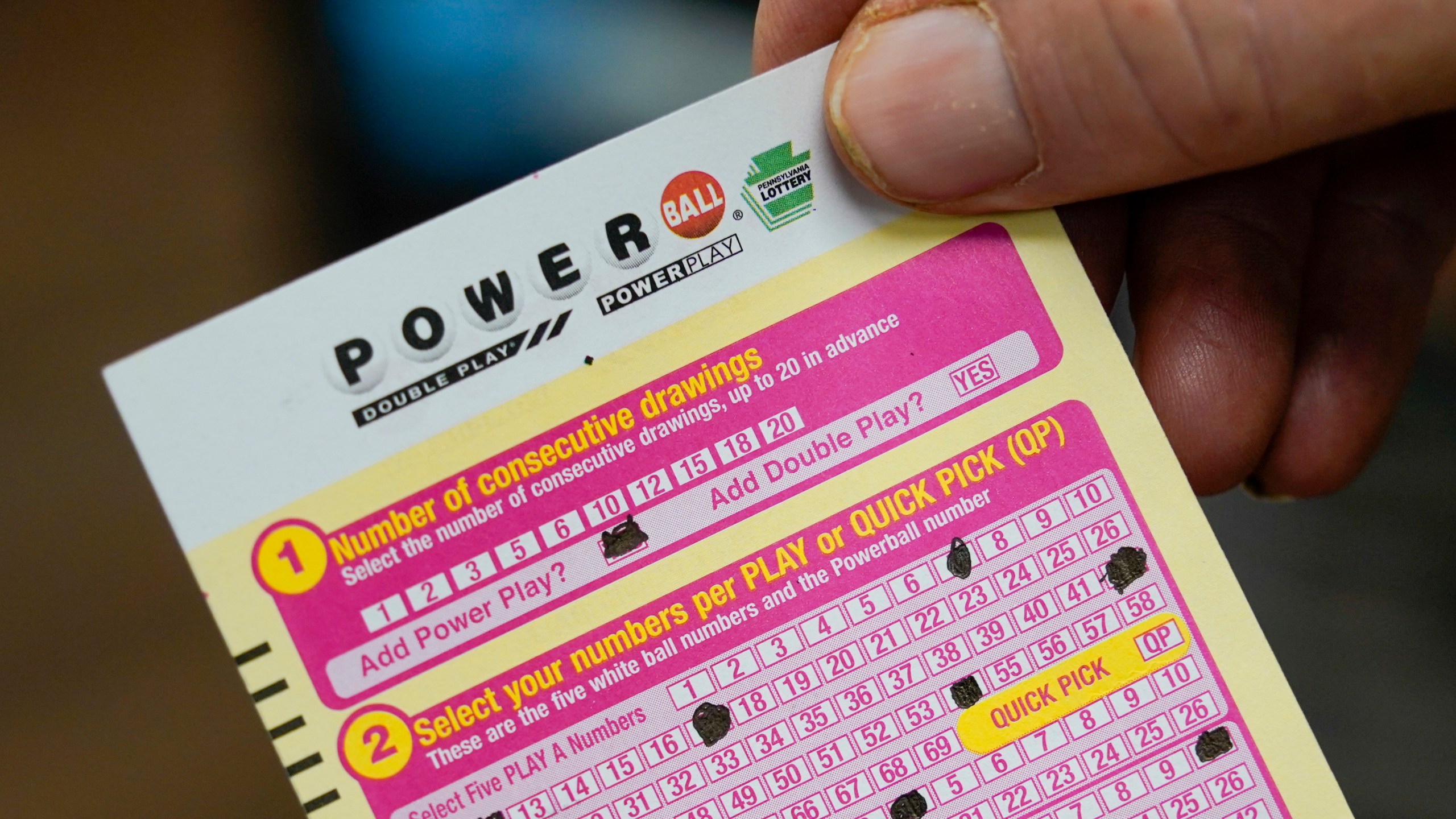 Powerball ticket