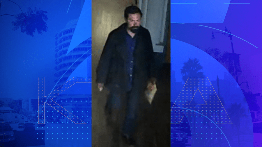 Suspect leaving the San Bernardino police station on Feb. 2, 2023.