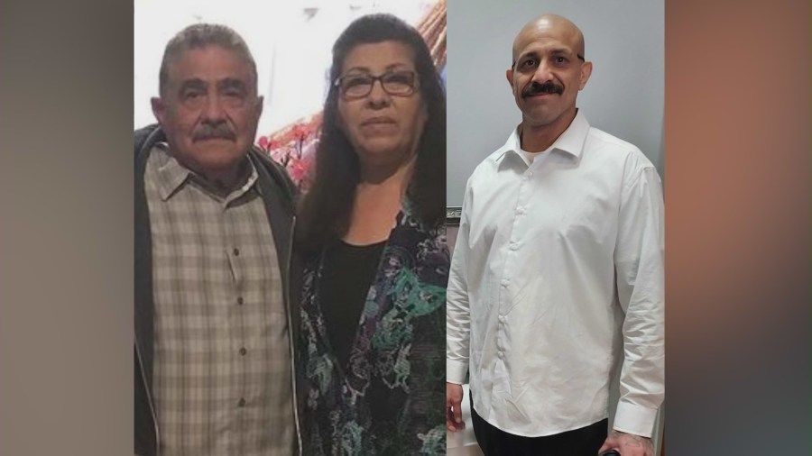 George Ramirez, 66, his wife Sonia Ramirez, 68, and their son David Ramirez, 43, are seen in undated photos provided by family members. 