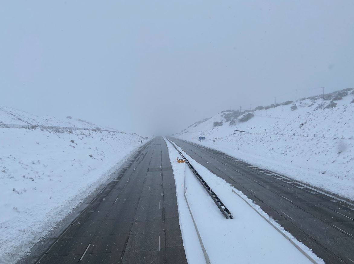 Roads along the 5 Freeway in the Tejon Pass/Grapevine will remain closed overnight due to dangerous conditions. (Caltrans)