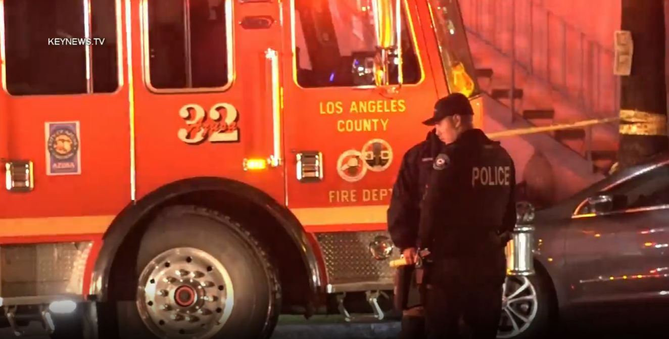 Three people were hospitalized after a shooting in Azusa on March 11, 2023. (Key News)