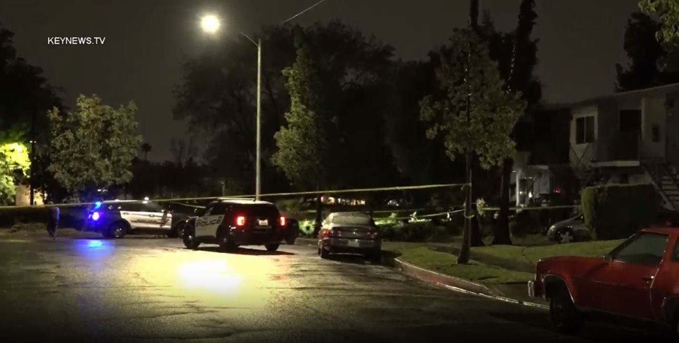 Three people were hospitalized after a shooting in Azusa on March 11, 2023. (Key News)