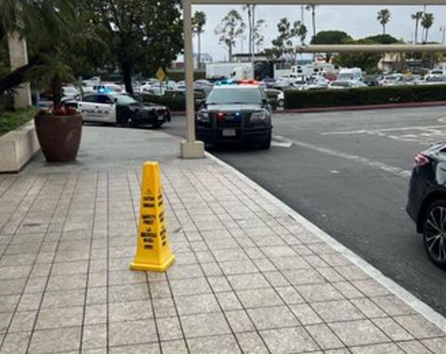 One hospitalized after a Redondo Beach mall shooting on March 11, 2023. (Dexter Hall)